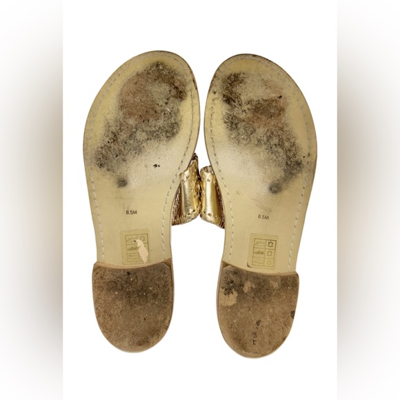 Jack Rogers Gold Leather Sandals Women’s Size 8.5 - Picture 8 of 8